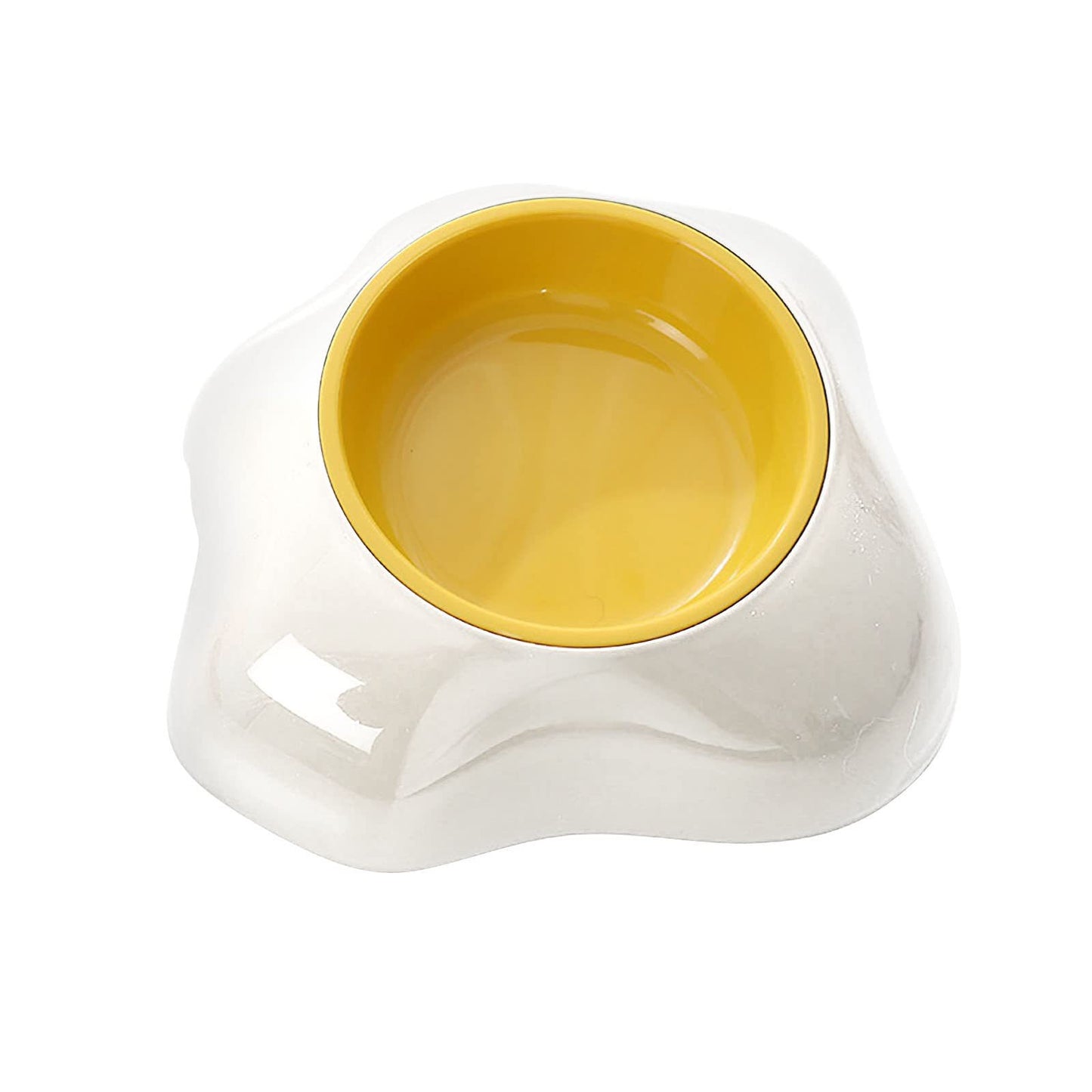 Cuenco para mascotas en forma de huevo, agua potable, cuenco individual, cuenco doble, cuencos para perros, lindo cuenco de alimentación para mascotas, comida y agua en forma de yema de huevo, alimentador de cuenco elevado