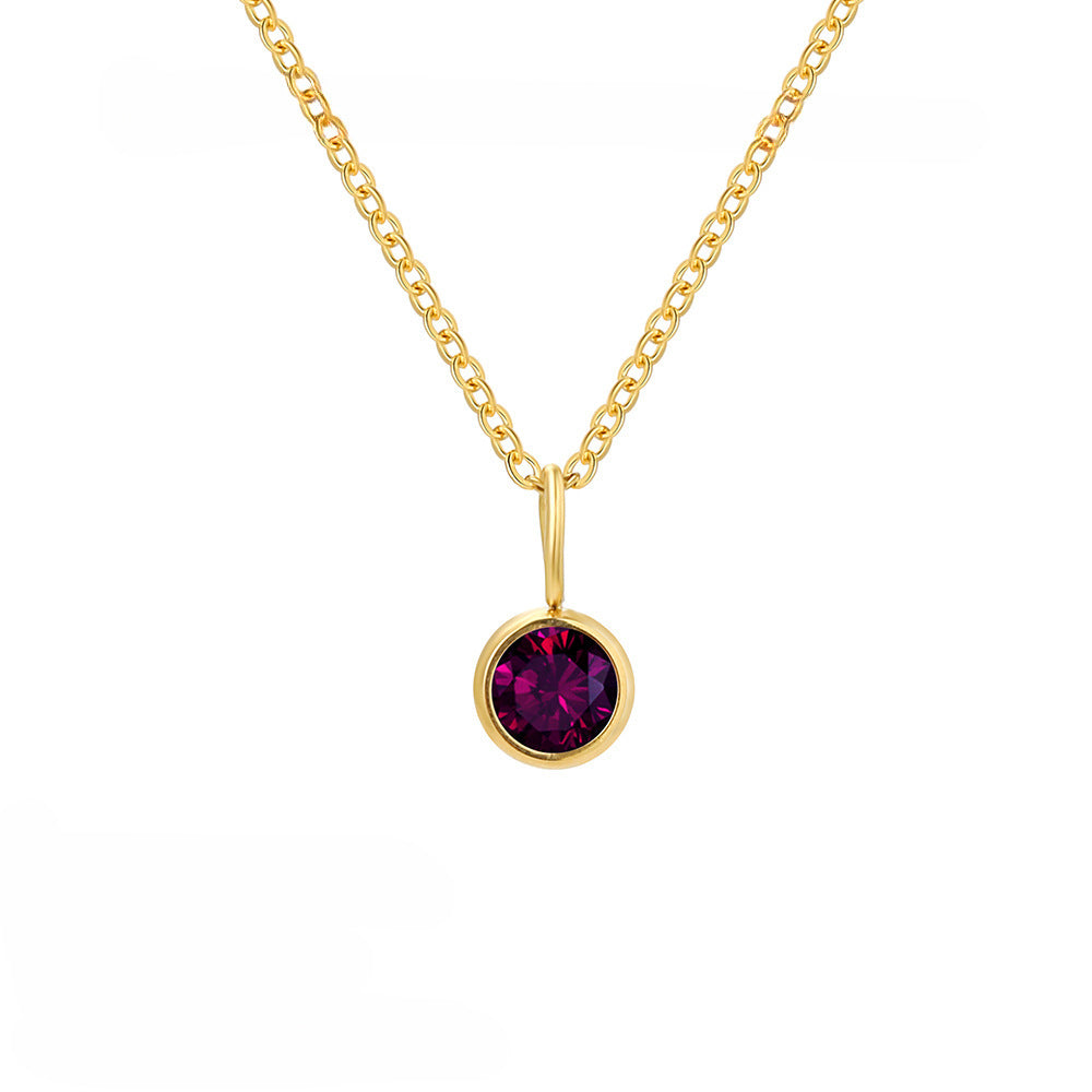 Collier de pierre de naissance d'élément de personnalité de mode