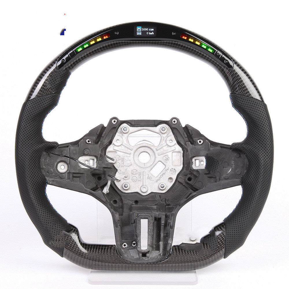 Volant de sport de voiture LED multifonctionnel intelligent en Fiber de carbone X3x5
