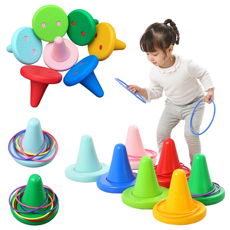 Jouet d'entraînement à l'équilibre pour enfants, jouet d'intégration sensorielle, anneau de lancer, jeu amusant, Perception de l'équilibre, aide pédagogique pour enfants
