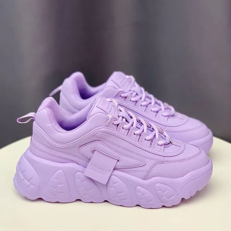 Daddy Shoes Baskets à plateforme décontractées assorties avec tout