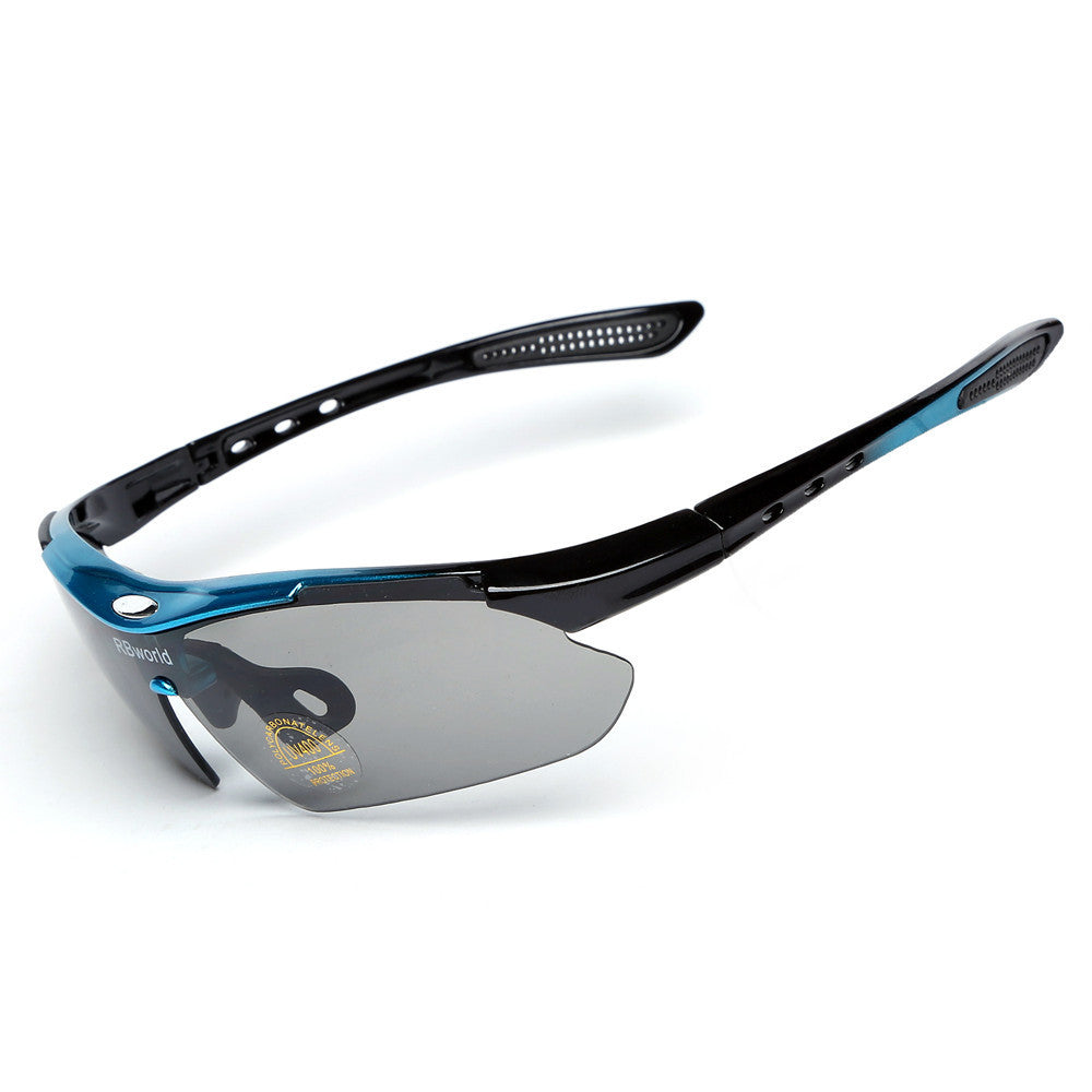 Cycling glasses 3 lenses outdoor sports anti-ultraviolet bicycle glasses anti-wind and sand myopia HD sunglasses