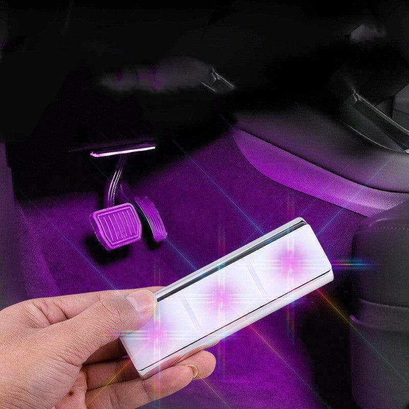 Car Atmosphere Wireless Atmosphere Light Car Colorful Gradient Foot Decoration Light