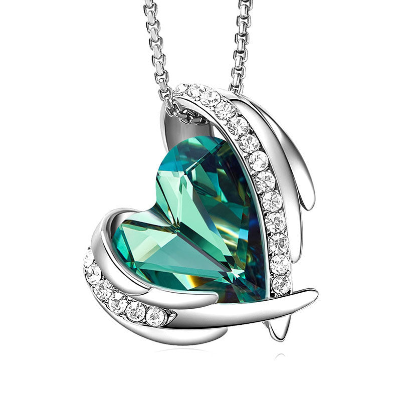 Collier ange pour femme, Niche créative, pendentif en cristal, collier Simple assorti avec tout
