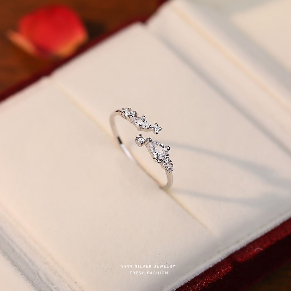 Bague en Zircon Super Star Point pour femme