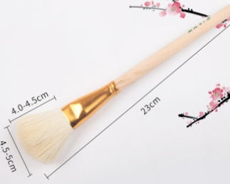 Pluma de pintura, cepillo de lana, cabeza suave, pluma S, proceso de rastreo de cerámica, pintura al óleo de acuarela