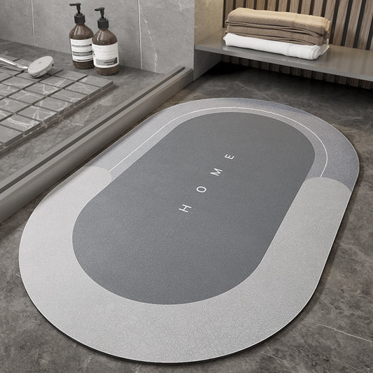 Alfombra de baño superabsorbente de piel de Napa, alfombra de baño de secado rápido, alfombras modernas simples antideslizantes para el suelo, alfombra de cocina a prueba de aceite para el hogar
