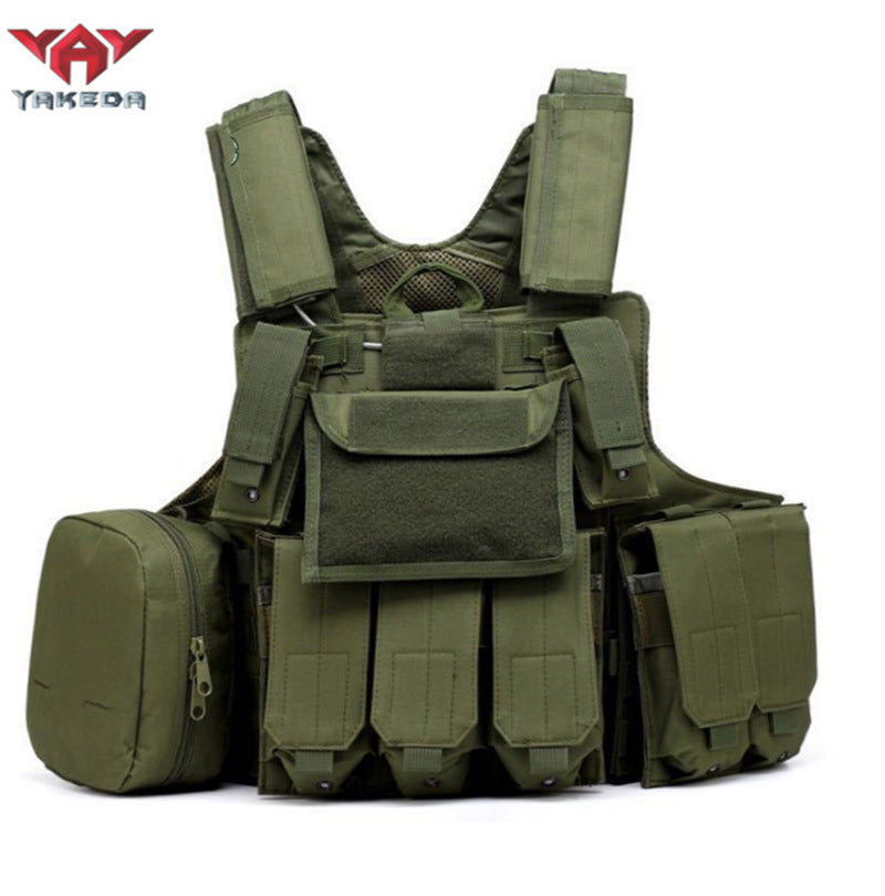 Chaleco de combate de camuflaje funcional multifuncional equipo de entrenamiento de camuflaje militar de 8 piezas