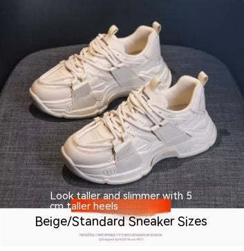 Zapatos deportivos de algodón de invierno para mujer con suela gruesa de ocio