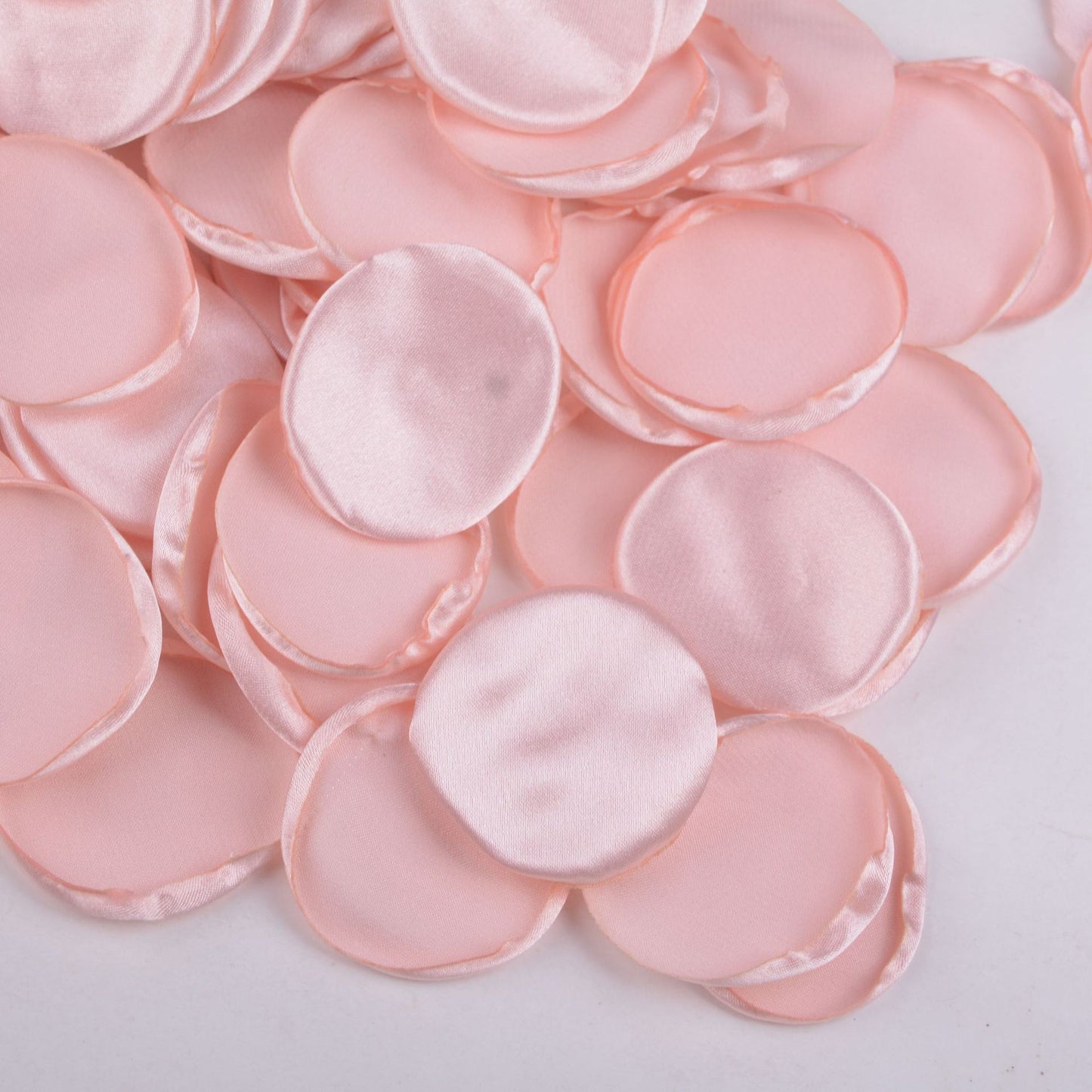 4cm Silk Rose Burnt Edge Petals Wedding Glowing Cream Powder Laminate