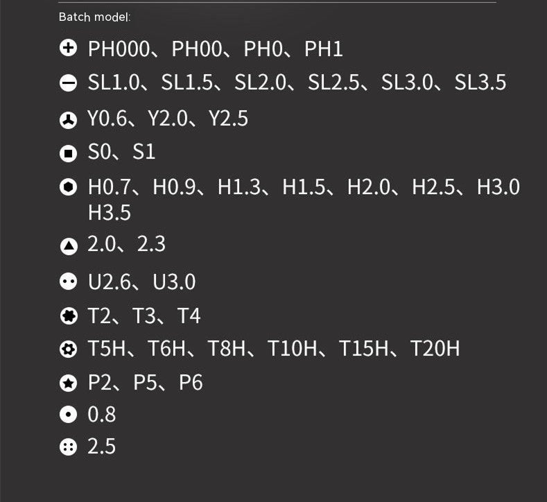Juego de destornilladores multifunción 44 en 1
