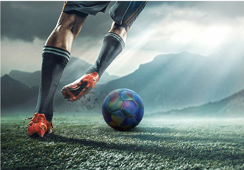 Fútbol cosido a máquina Fútbol luminoso reflectante