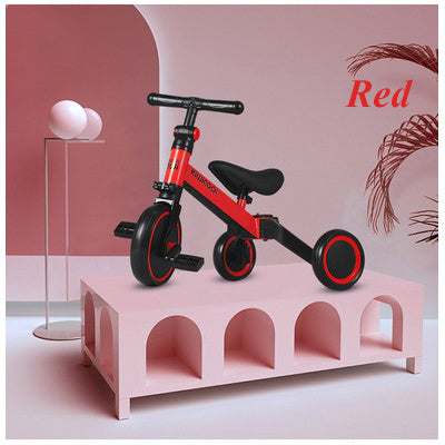 Trottinette d'équilibre deux en un pour enfants de 1 à 3 ans, Tricycle multifonctionnel