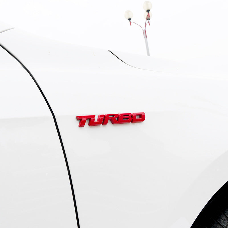 Autocollant de voiture stéréo TURBO TURBO 3D
