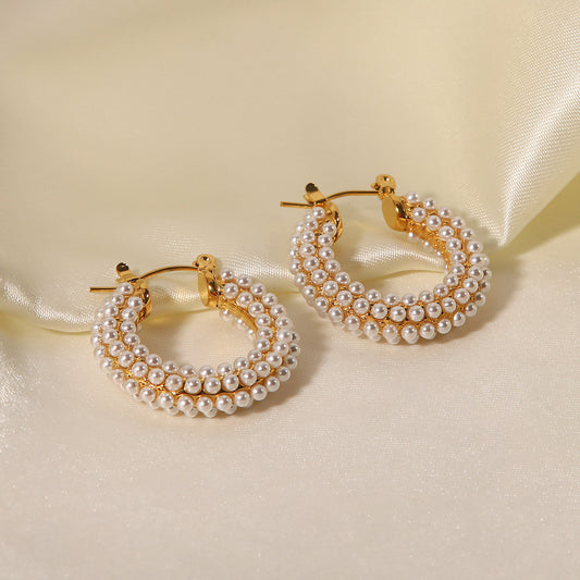 Boucles d'oreilles géométriques vintage pour femmes