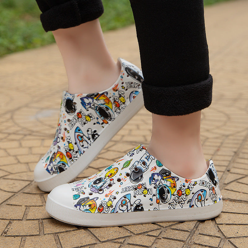 Boys And Girls Breathable Non-slip Casual Beach Printing Outdoor Sandals