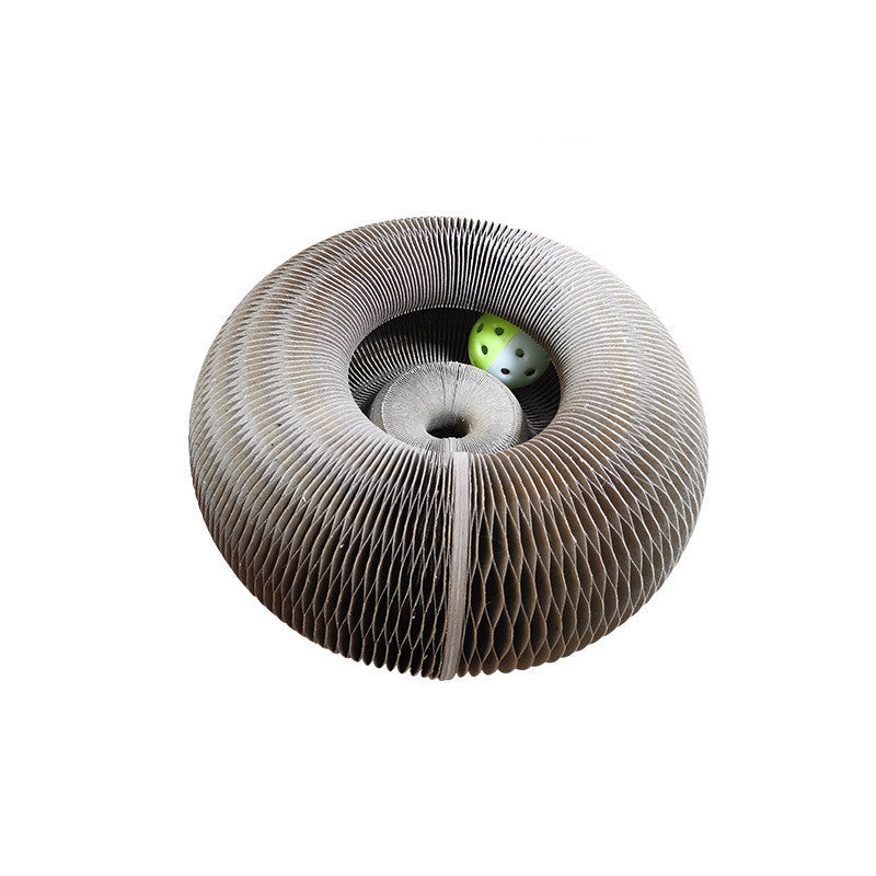 Rascador para gatos con forma divertida, rascador para gatos 2 en 1, órgano mágico, plegable, práctico, reciclable, duradero