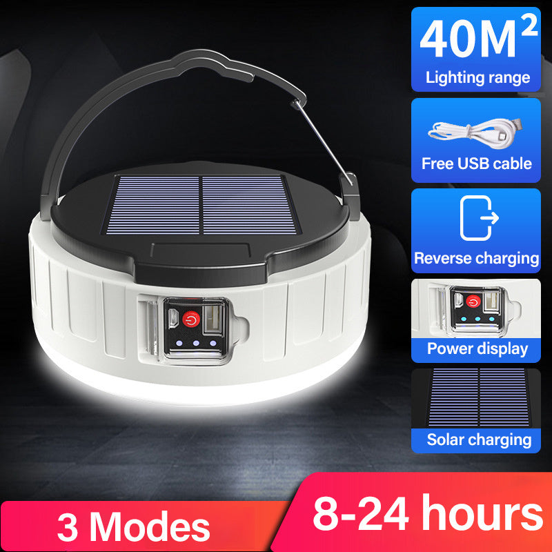 Lampe de support mobile d'urgence à LED solaire