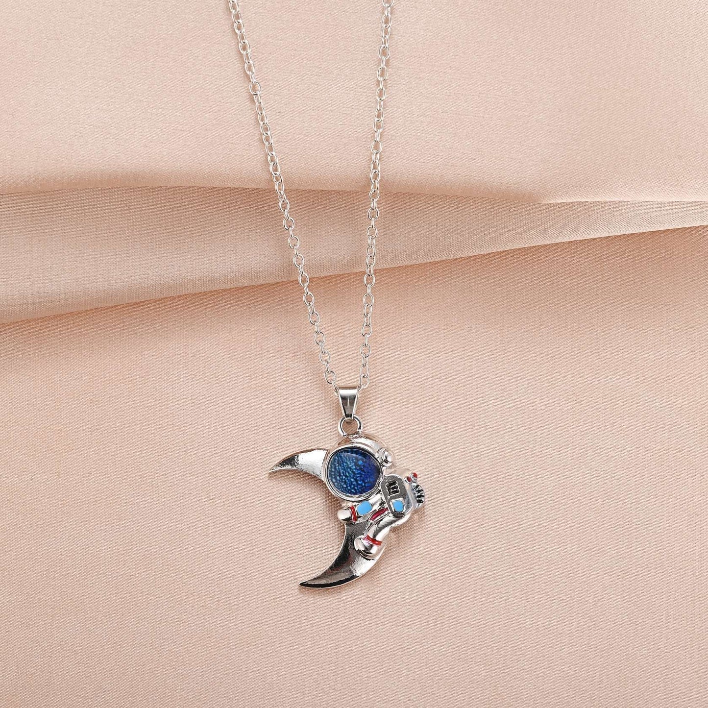 Astronaut Moon Sweater Chain High-grade Necklace