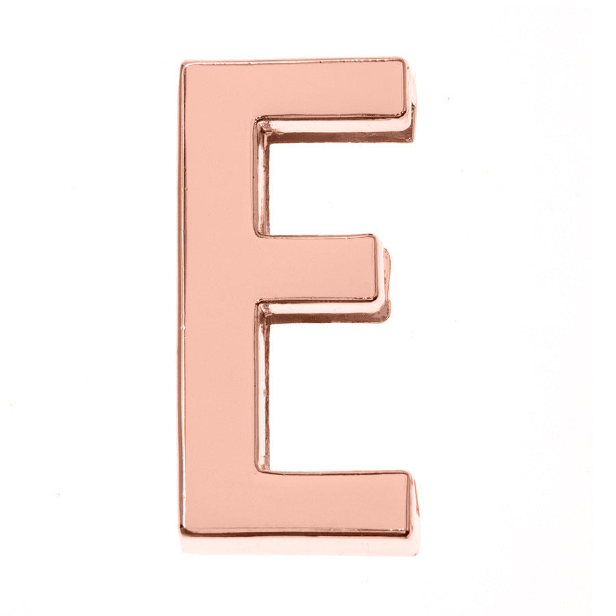 Porte-clés lettre DIY, accessoires d'ornement brillants