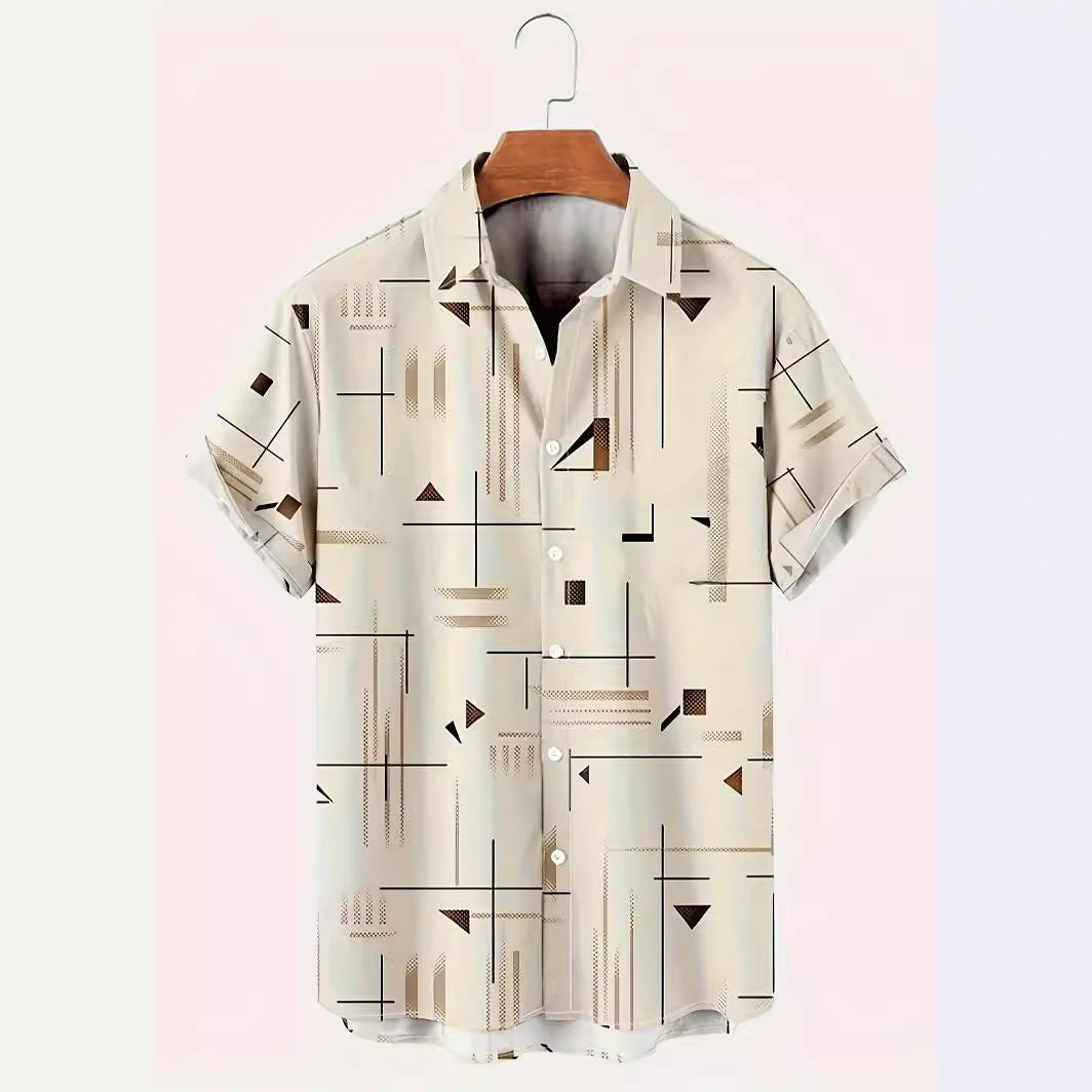 Fashion Printed Shirt Summer Menswear Printing
