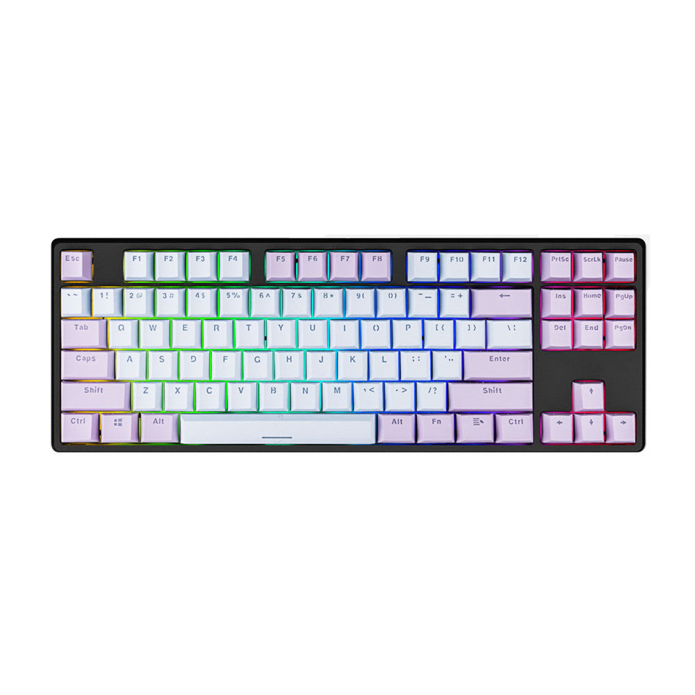 Chief Player Lang MK8 clavier mécanique 87 touches rvb bureau de jeu rétro-éclairé muet bleu rouge G jaune axe Jiadalon