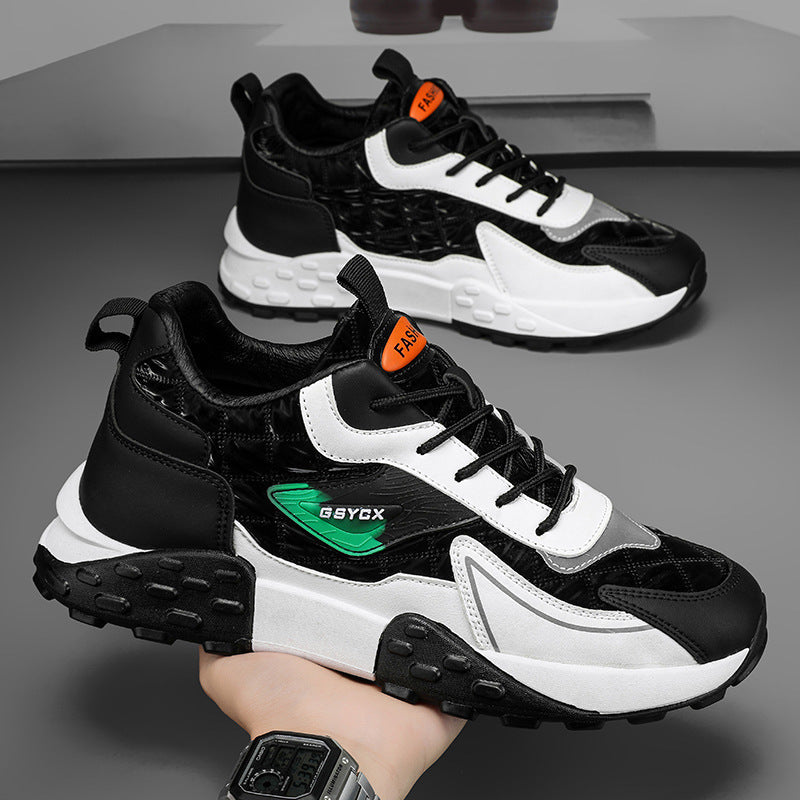 Zapatos deportivos casuales con plataforma Daddy para hombre otoño