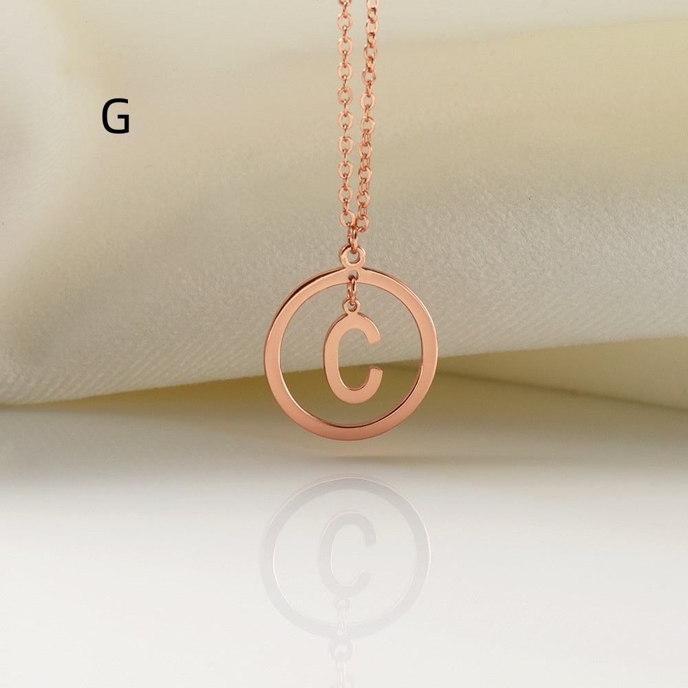 Collier de lettres polyvalent en cuivre