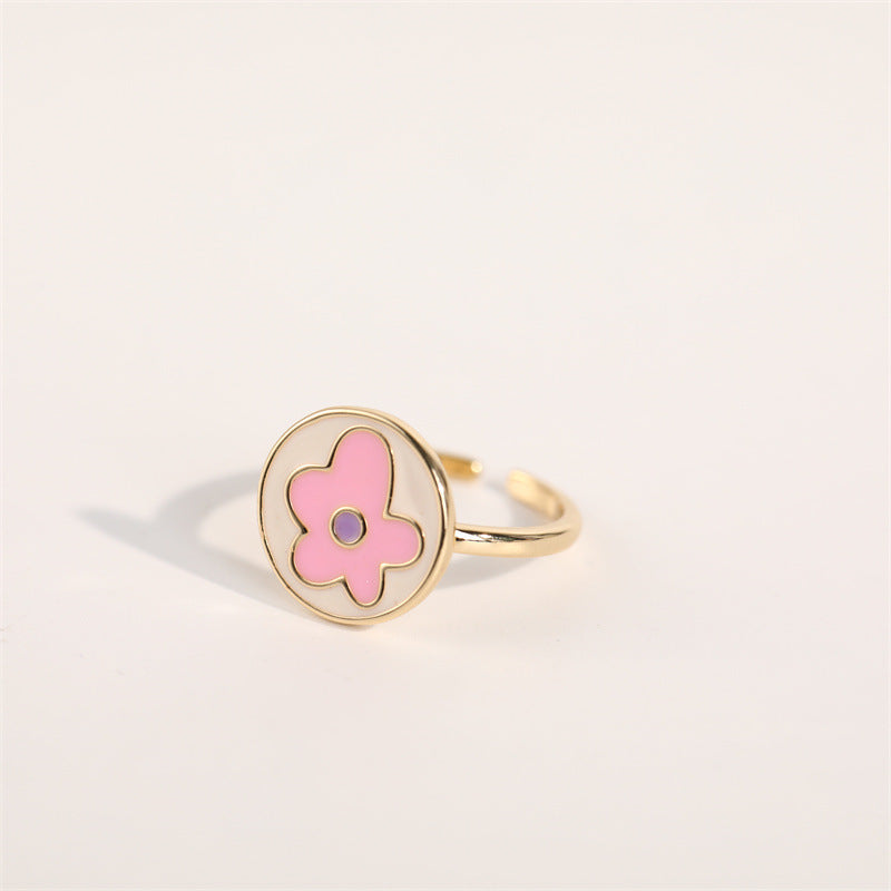 Bague en titane et acier, style européen et américain, phrase anglaise, élément de fleur Howdy, vous êtes parfait