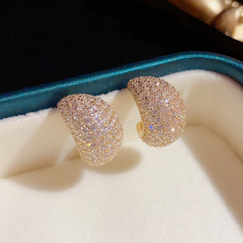 Boucles d'oreilles en argent Sterling, aiguille, mode coréenne exquise, brillant, Micro incrusté de Zirconium, forme de goutte d'eau