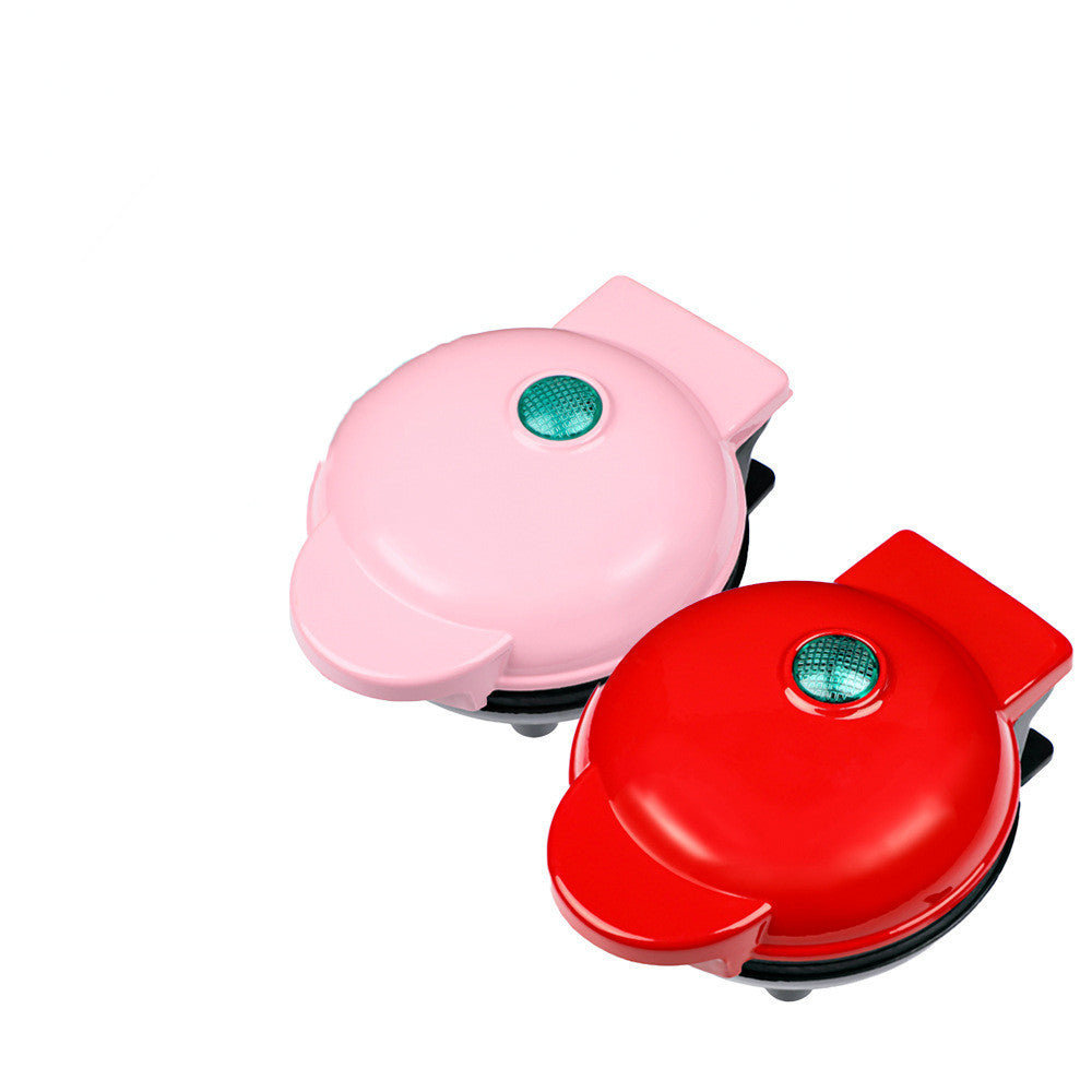 Mini máquina para hacer gofres para el hogar, máquina de desayuno para niños, sartén eléctrica portátil para hornear, máquina ligera para alimentos