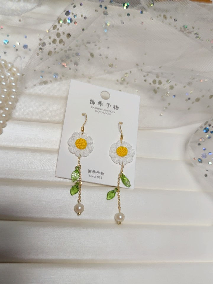 Pendientes Pequeños Hechos A Mano Con Micro Gancho