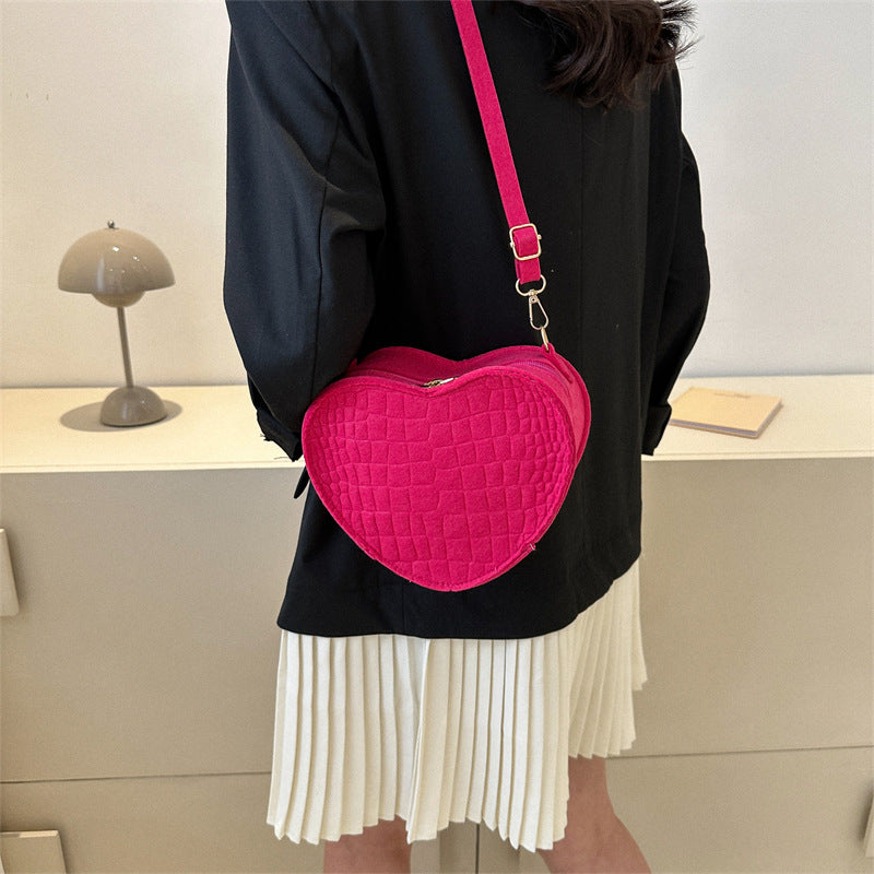 Bolso oblicuo simple y fresco Bolso de hombro de simplicidad popular