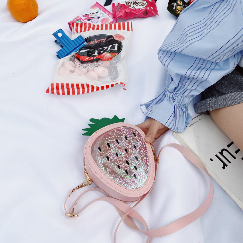 Sac de gelée à une épaule ananas fraise pour enfants d'été
