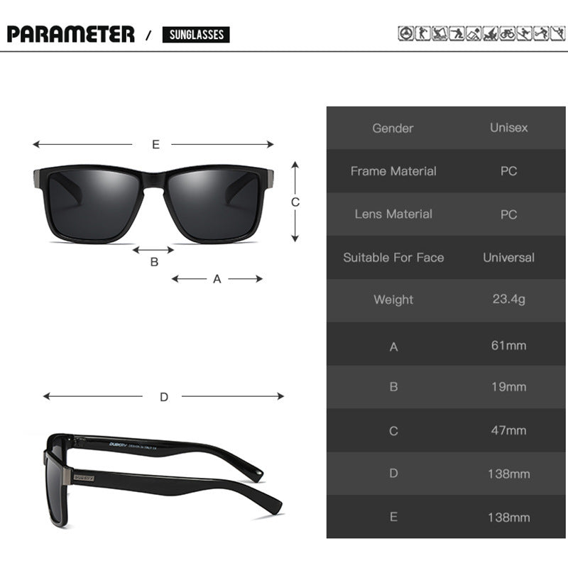 Gafas de sol con protección UV para exteriores con montura