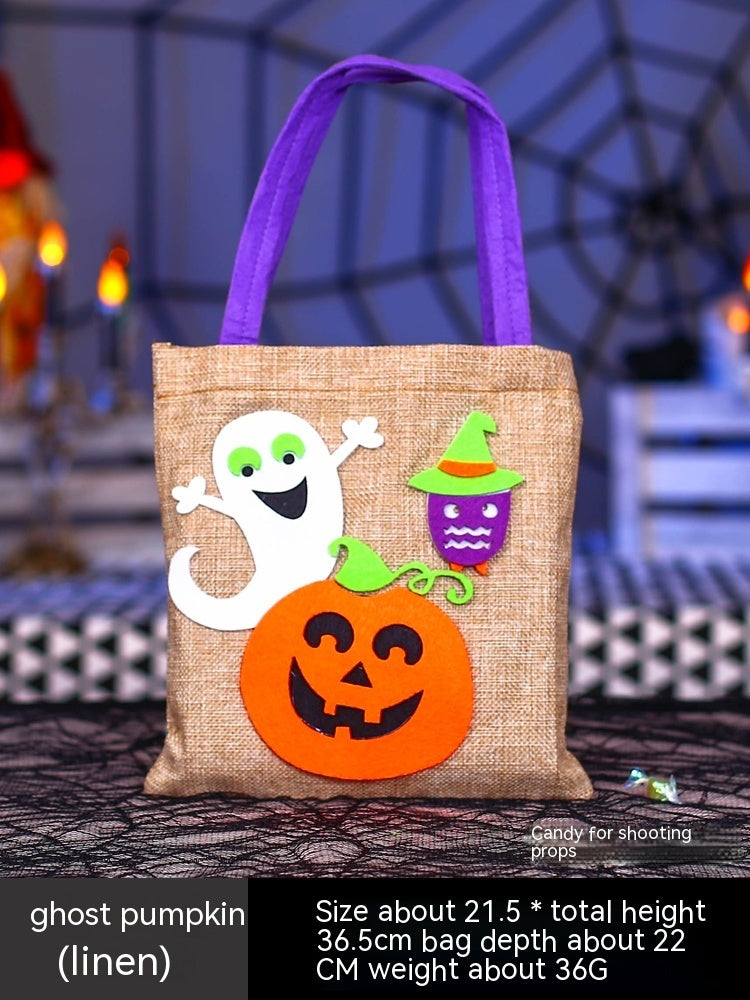 Halloween Pumpkin Bag Portable Children Props