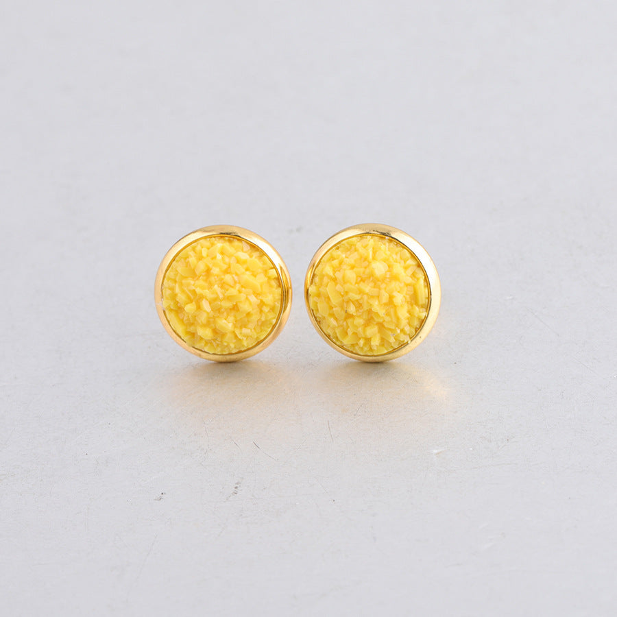 Boucles d'oreilles à tige étoilées en acier inoxydable plaqué or