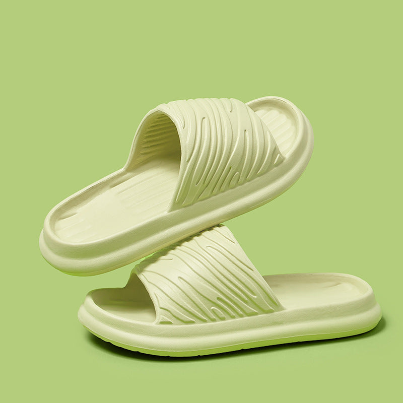 Pantoufles de maison, chaussures de salle de bain à fond épais et souple