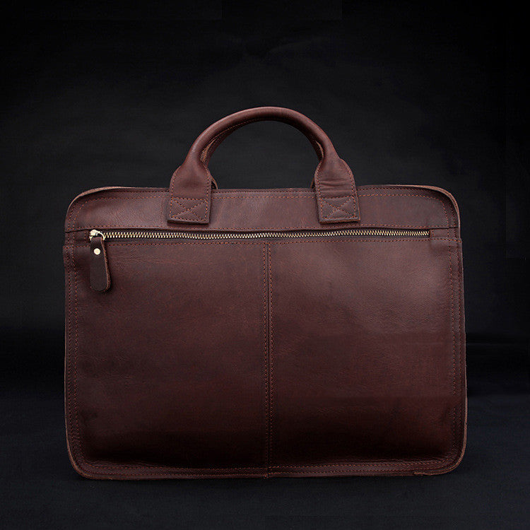 Porte-documents à la mode pour hommes en cuir véritable