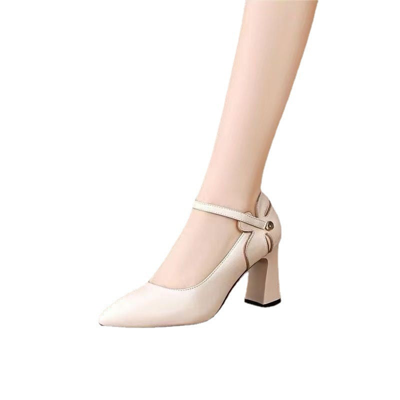 Talons hauts Mode féminine Bout pointu Bouche peu profonde