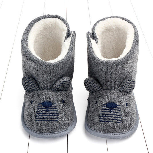 Chaussures chaudes en coton pour bébé, chaussures montantes chaudes pour l'hiver