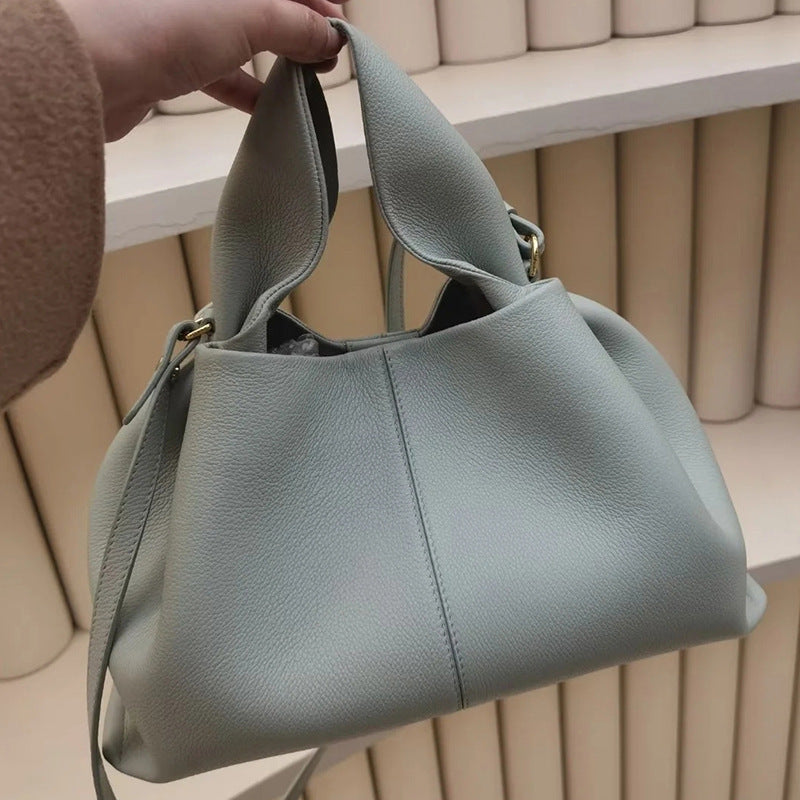 Solid Color Lunch Box European And American Fashion Portable Shoulder Messenger Bag