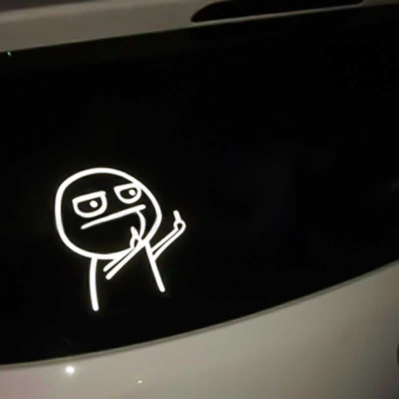 Autocollants décoratifs de voiture de personnalité minimaliste de mode