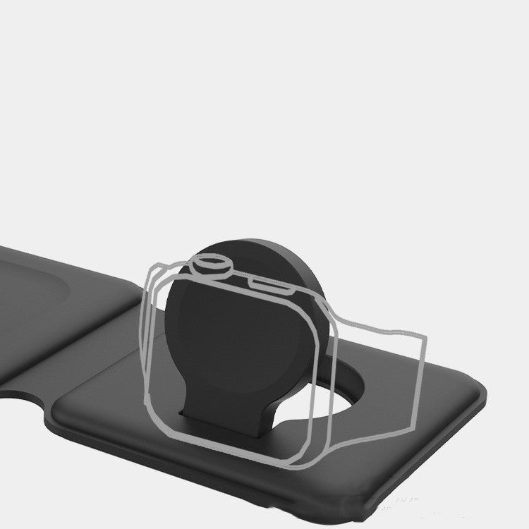 Chargeur sans fil 3-en-1 pliable magnétique élégant