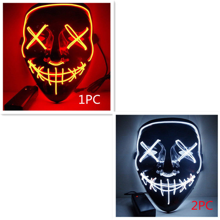 Máscara luminosa Line Up Festive Led Glitter Grimace