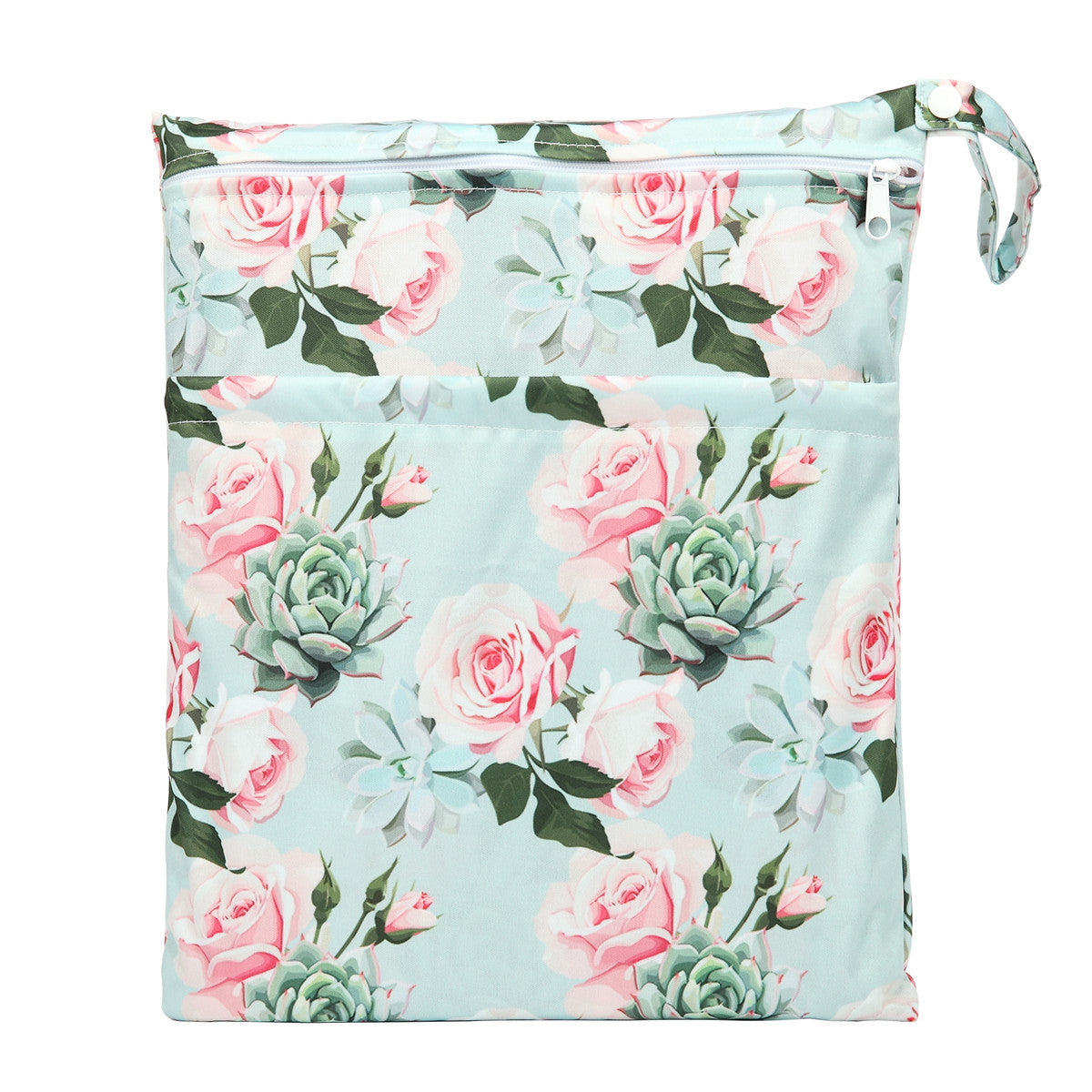 Bolsa de pañales con errores de gran capacidad y doble bolsillo, tamaño mediano