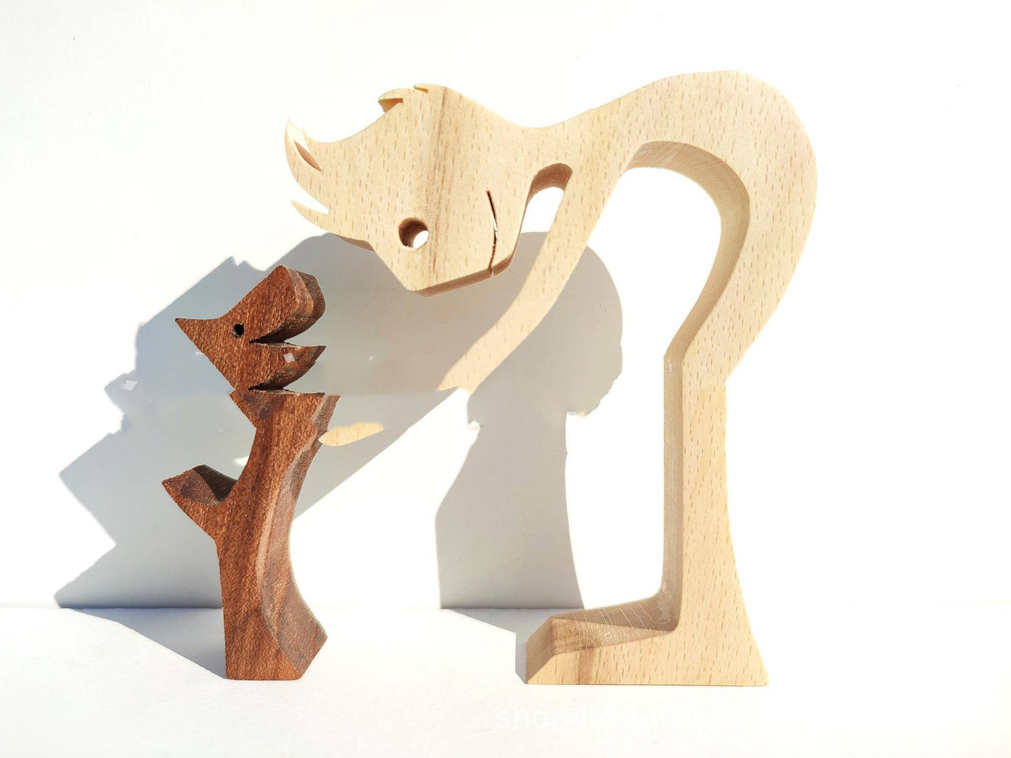 Figurine de chien en bois à faire soi-même, Sculpture de décoration de maison, un homme et un chien, Sculpture en bois, cadeaux de noël, modèle de décoration