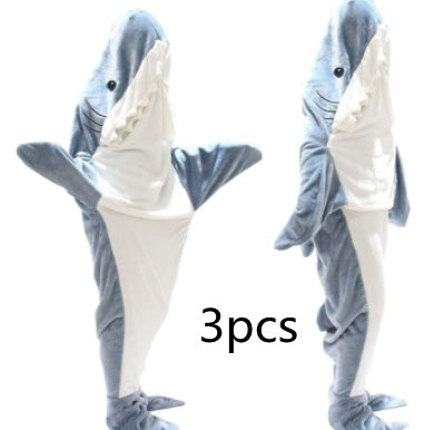 Accueil Sweat à capuche en flanelle douce avec couverture de requin