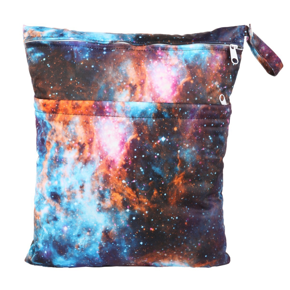 Bolsa de pañales con errores de gran capacidad y doble bolsillo, tamaño mediano