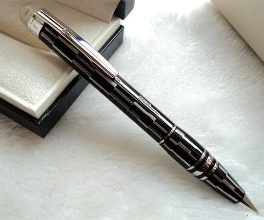 Interstellar Crystal Head Series Bolígrafo Roller de metal Pluma estilográfica Pluma estilográfica clásica de carbono